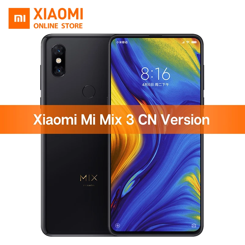 Оригинальный Xiaomi mi X 3 6 ГБ 128 Snapdragon 845 39 &quotполный экран 2 назад и фронтальные камеры