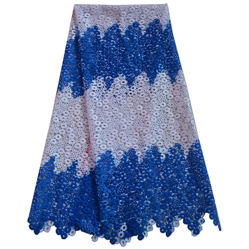 Высокое качество нигерийской свадьбы Африканский Кружево Ткань гипюр шнур для