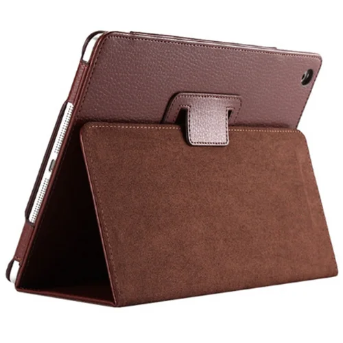 brown Для Apple ipad 1 2 3 чехол с функцией автоматического сна/пробуждения флип-Litchi из искусственной кожи чехол для нового ipad 2 ipad 3 Смарт-подставка держатель Чехол-книжка - Цвет: brown