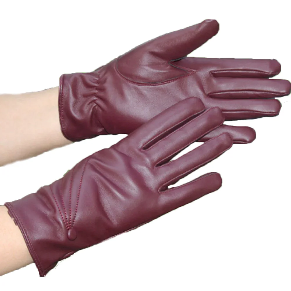 

Women's Winter Leather Motorcycle Biker Full Finger Touch Screen Warm Gloves Hot