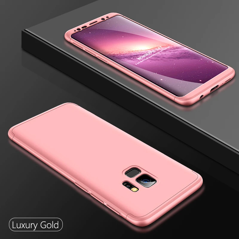 Для samsung Galaxy S8 S9 S6 S7 J6 J7 Премьер случае полная защита 360 антидетонационных ультра