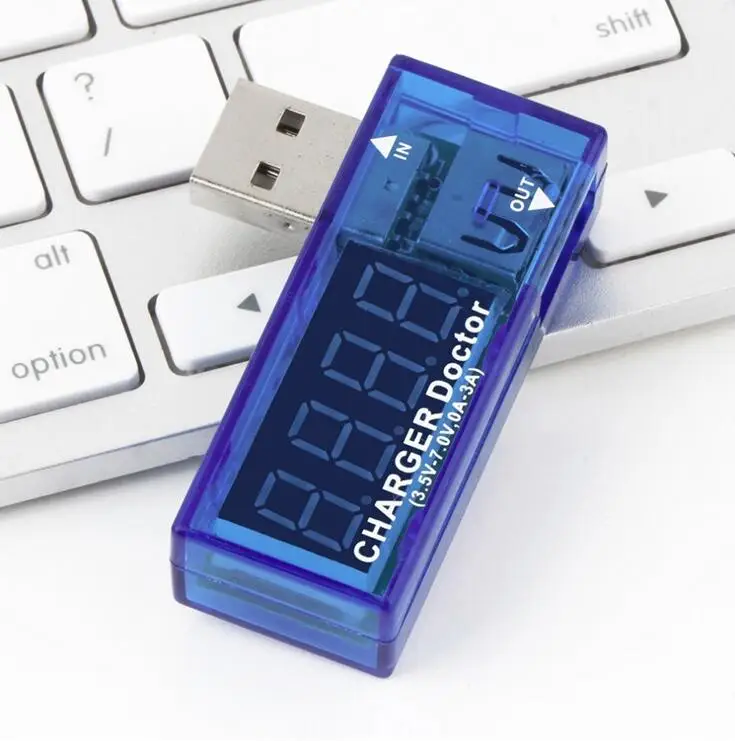 USB зарядное устройство Doctor Power Зарядка Ток Напряжение тестер Вольтметр Амперметр