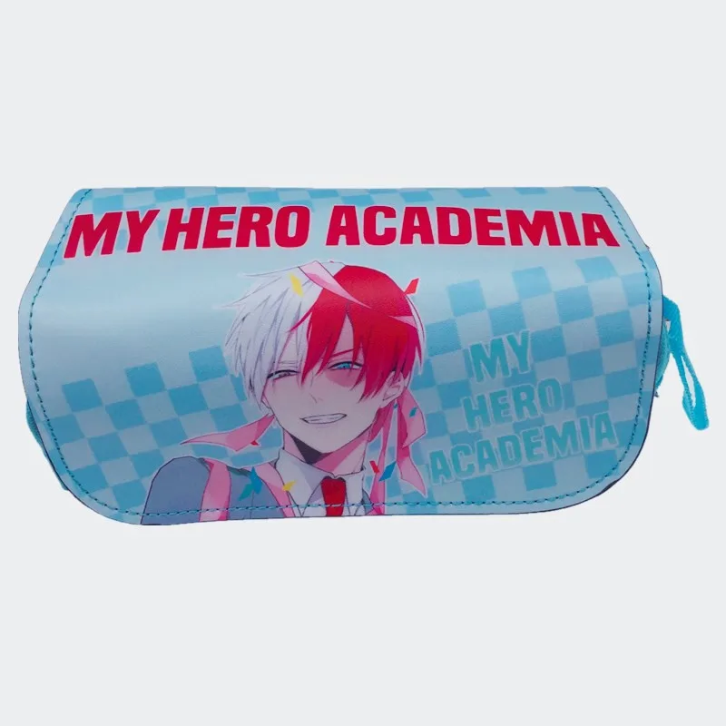 My Hero Academia F Аниме My Hero Academy пенал для карандашей канцелярские сумки на молнии школьные пеналы для ручек сумочка для косметики сумка мультфильм подарок - Цвет: My Hero Academia F
