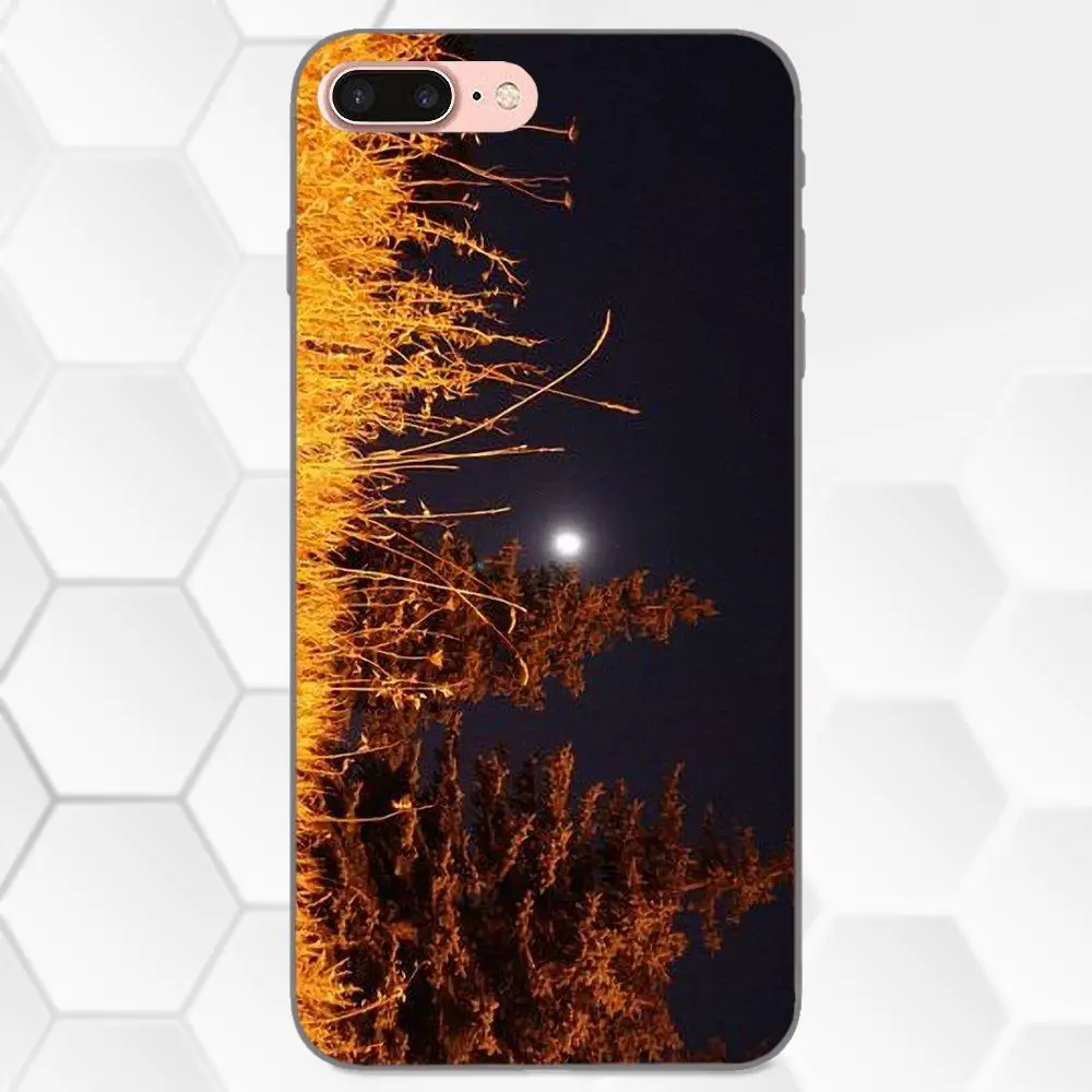 Мягкие чехлы из тпу с изображением ночного неба травой для Galaxy C5 C7 J1 J2 J3 J330 J5 J6 J7 J730