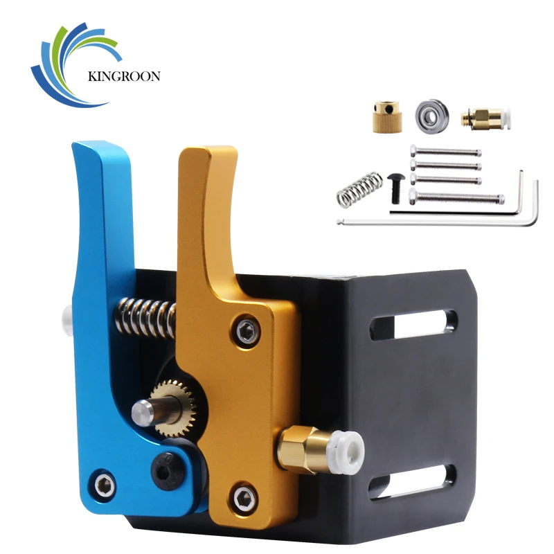 KINGROON Glod Blue MK8 Bowden прямой экструдер полностью металлический алюминиевый удаленный