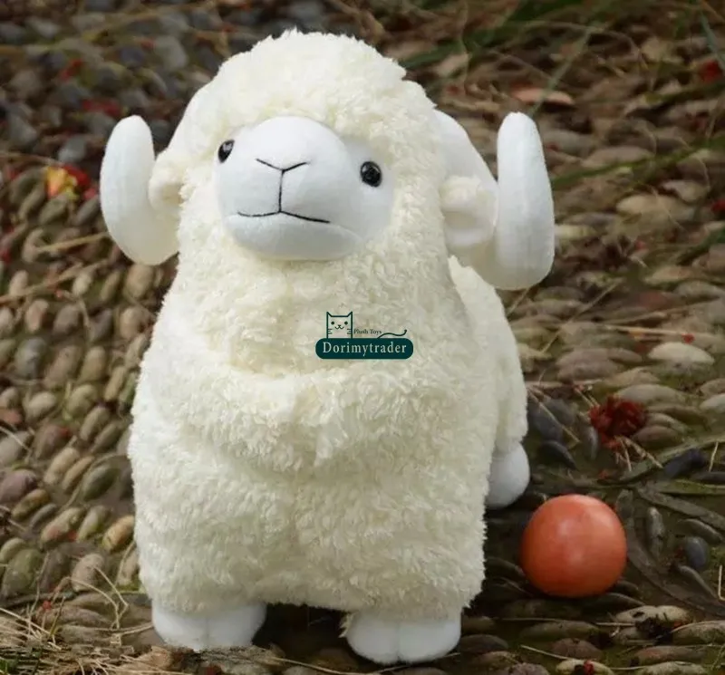 Dorimytrader Jumbo Lovely Мягкая плюшевая игрушка из овечьей шкуры Игрушечные куклы из козлята Большой подарок для малышей 35inch 90cm DY60270
