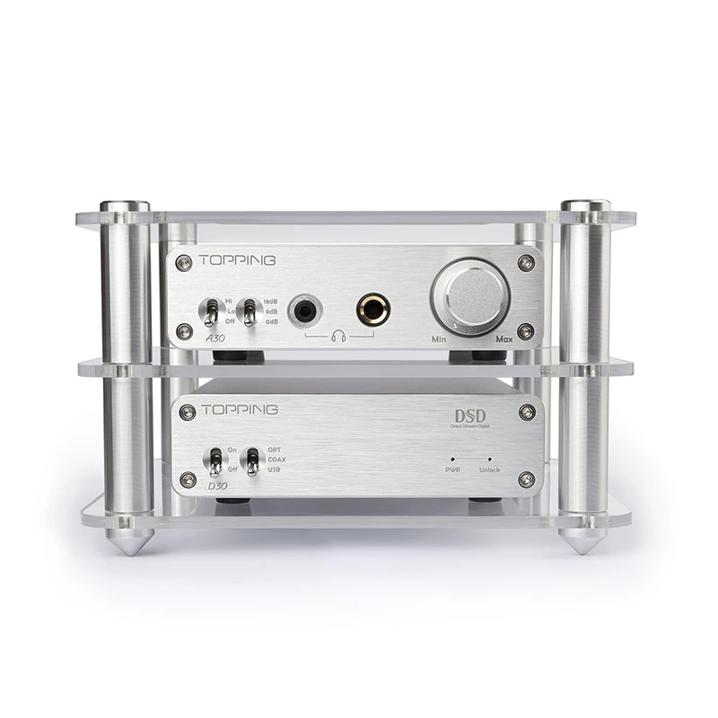 TOPPING A30 + D30 усилитель мощности для наушников набор декодеров поддержка DAC USB