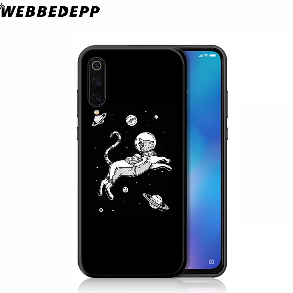 Мягкий чехол WEBBEDEPP Blue Eyes in Black Cat для Xiaomi Mi 9 8 SE 6 A1 A2 Lite MiA1 MiA2 F1 MAX 3 Mi8 POCOPHONE |