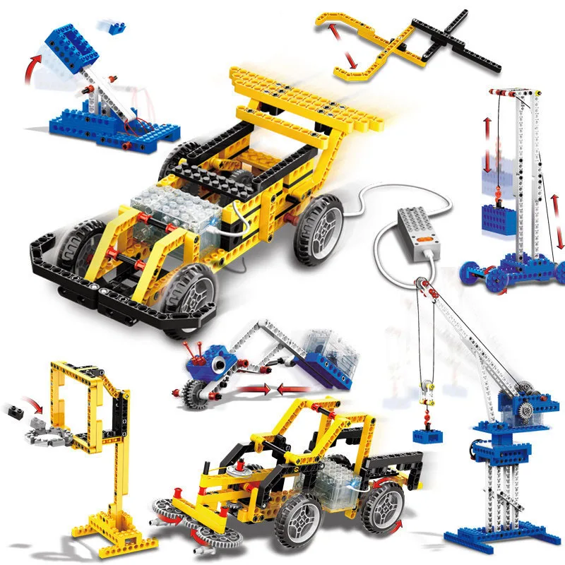 RC Toys 4 In 1 Remote Control Building Blocks Kit Assembled Electric Children STEM Educational Compatible Major Brands | Игрушки и хобби