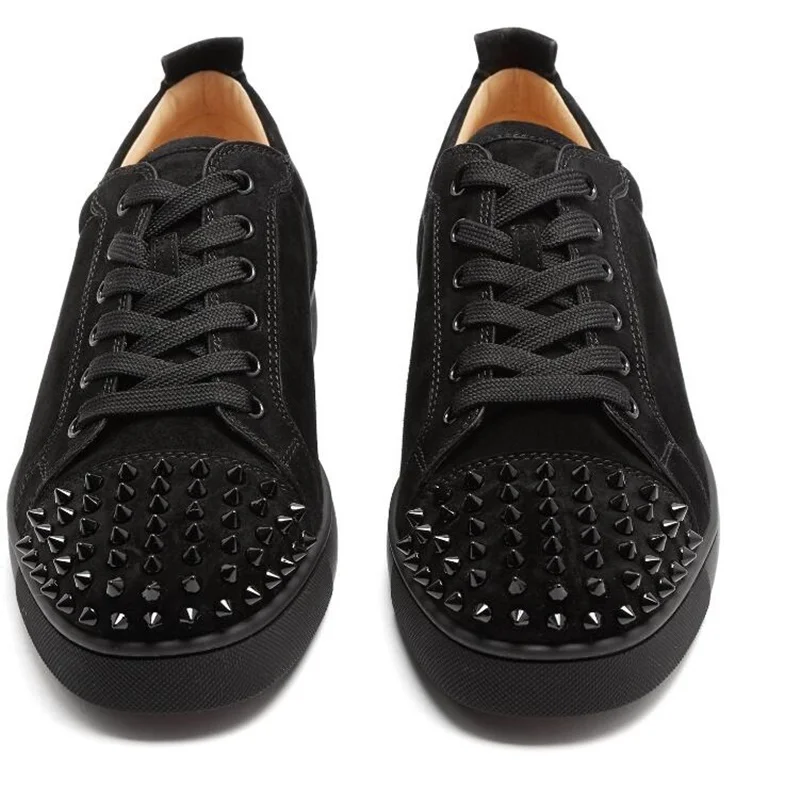 LTTL Rivets Men Sneakers Classic Fashion Lace-up Suede Shoes High Quality Low-cut Casual Leisure Luxury Brand | Обувь