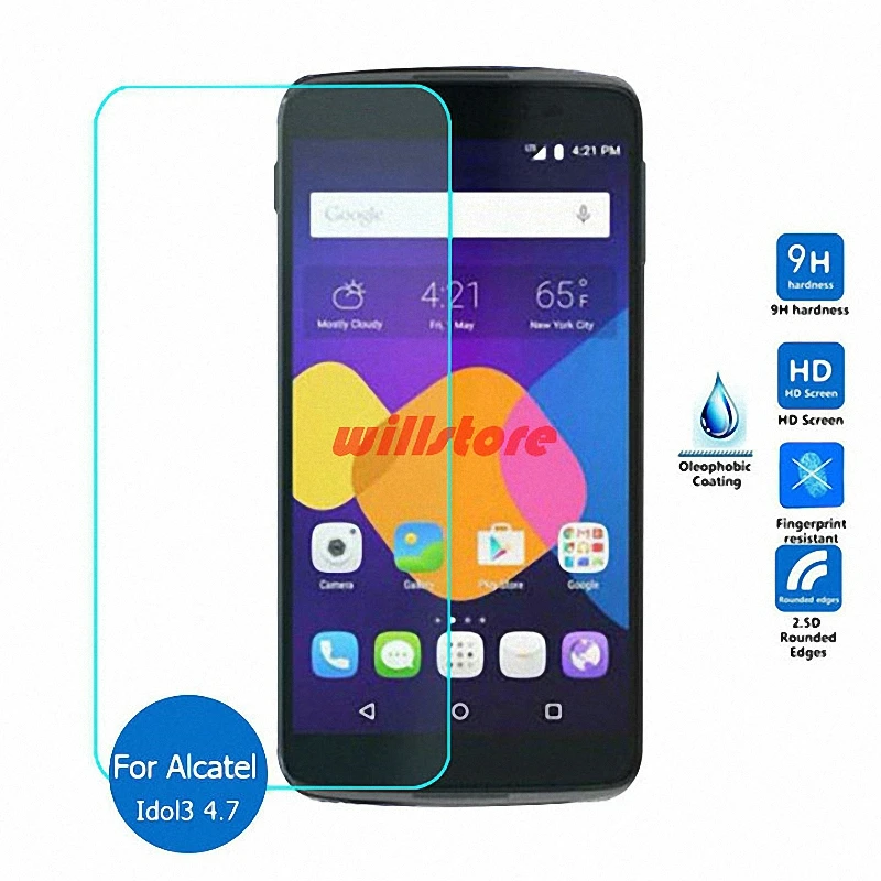 Закаленное стекло для Alcatel One Touch Idol 3 Защитная пленка экрана 4 7 6039 6039A 6039K 6039Y дюйма