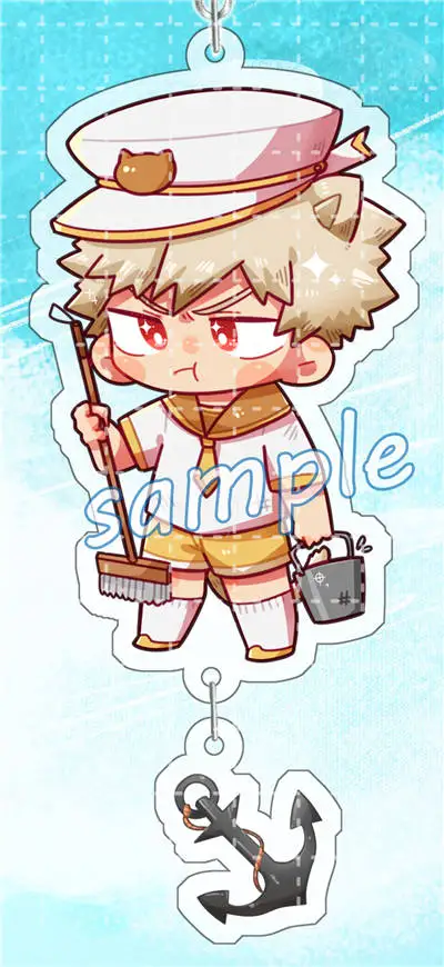 Аниме My Hero academic Midoriya Izuku Bakugou Katsuki Todoroki Shoto костюм моряка брелок косплей акриловая