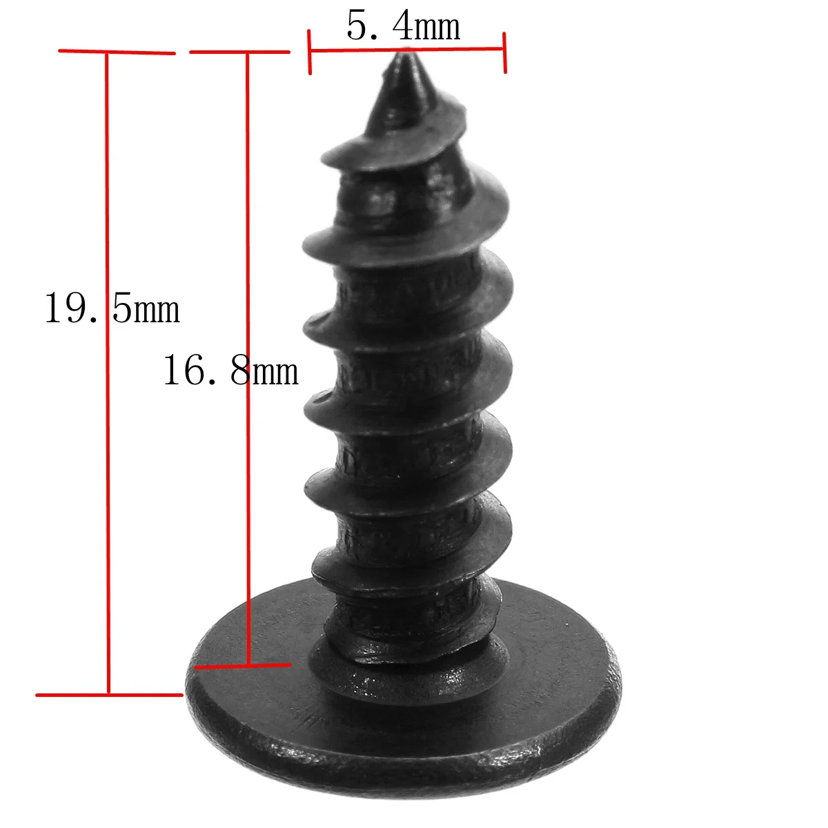 100 шт. 5 4 мм винты для нарезания болты автомобильные зажимы Автомобильный крепеж
