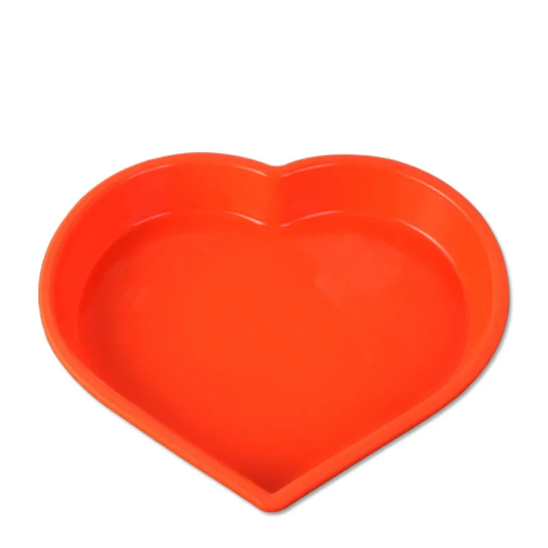 Милая большая силиконовая форма для торта выпечки в форме сердца пиццы хлеба