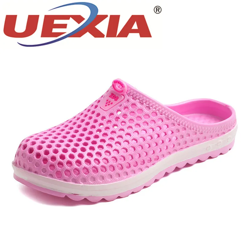 UEXIA/2018 пляжные шлепанцы дышащие летние женские Вьетнамки легкие массажные