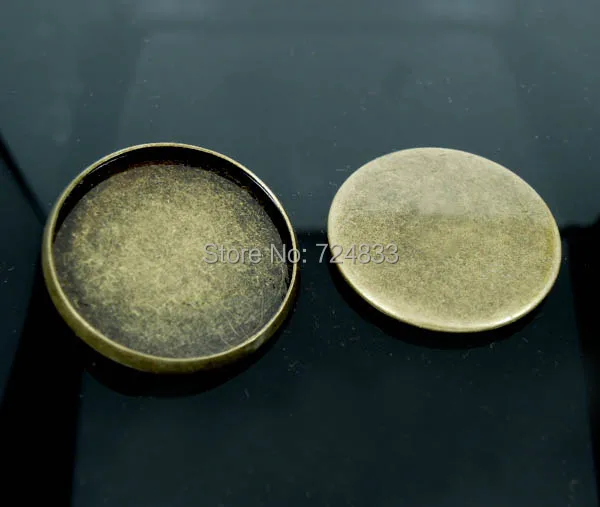 Античные бронзовые тона круглые подвесные ободки основы настройки фурнитура