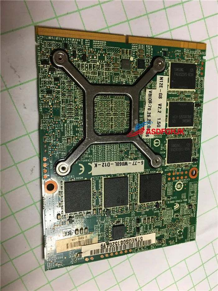 Оригинальный Для CLEVO P150HM P170HM P150 P170 графической видеокарты 6 77 W860L D12 K N12E GS A1 GTX560M