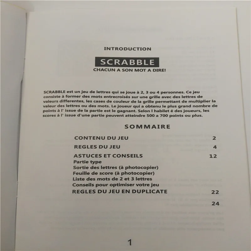 

Quality French Scrabble Games Board Puzzle Game Original Word Anagrams Classique Chess SG-007