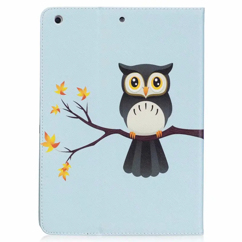 Cartoon Animal Painted PU leather Case For ipad Air /Air 2 samrt Stand cover for 5 6 9.7 inch tablet case +Film+Pen | Компьютеры и