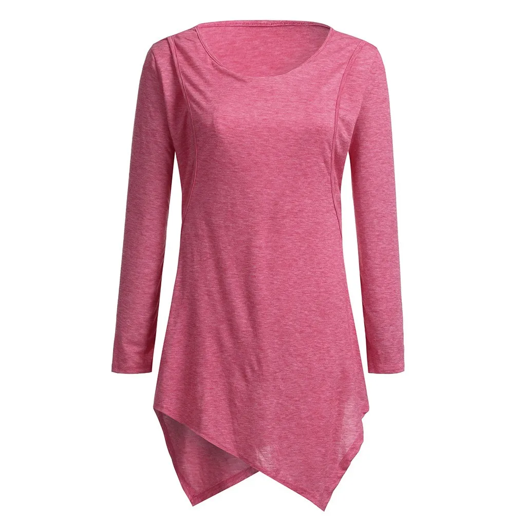 ARLONEET Maternity Loose solid blouse top Tees Ultra Soft Pregnant Seamless Nursing Breastfeeding Underwear Top g0509|Футболки| |