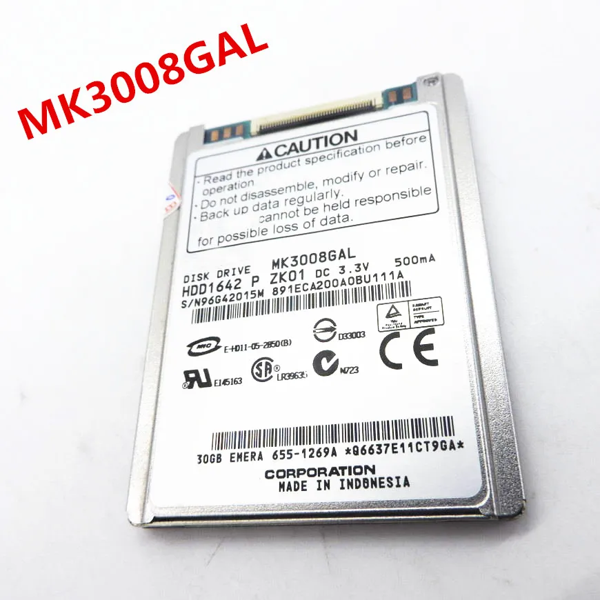 100% новый MK3008GAL 2 5-дюймовый Интерфейс micro жесткого диска ce ZIF 30G CLASSIC DV d420 1 8 430 p nc2400 |