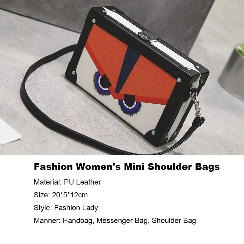 2017 Новая Мода Известный Старинные Мини Сумка Мультфильм Печати Заклепки Женская