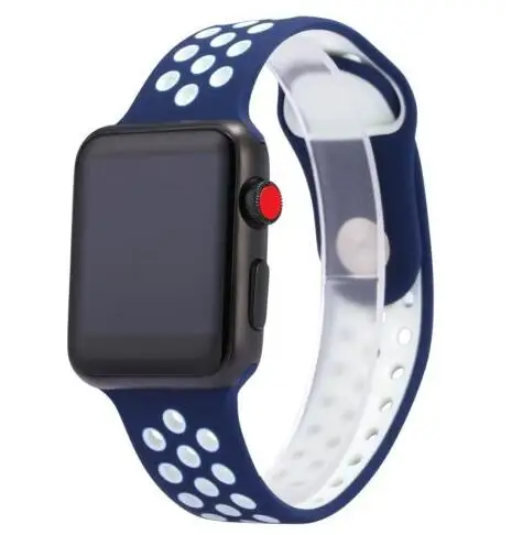 black blue Золотые 42 мм BT умные часы серии 4 умные часы для Apple iOS iPhone Android наручные часы Спортивные Bluetooth Браслет фитнес-трекер - Цвет: black blue