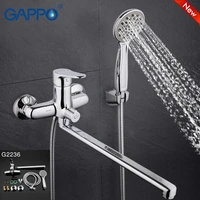 gappo top quality handheld bathtub mixerwith long spout single in hand wall mount bathroom sink faucet torneira bano ga2236