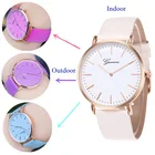 Часы женские кварцевые, с кожаным ремешком, 2020