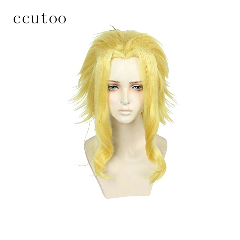 Ccutoo My Hero Academy Boku no Hiro Akademia короткий золотой синтетический термостойкий парик для
