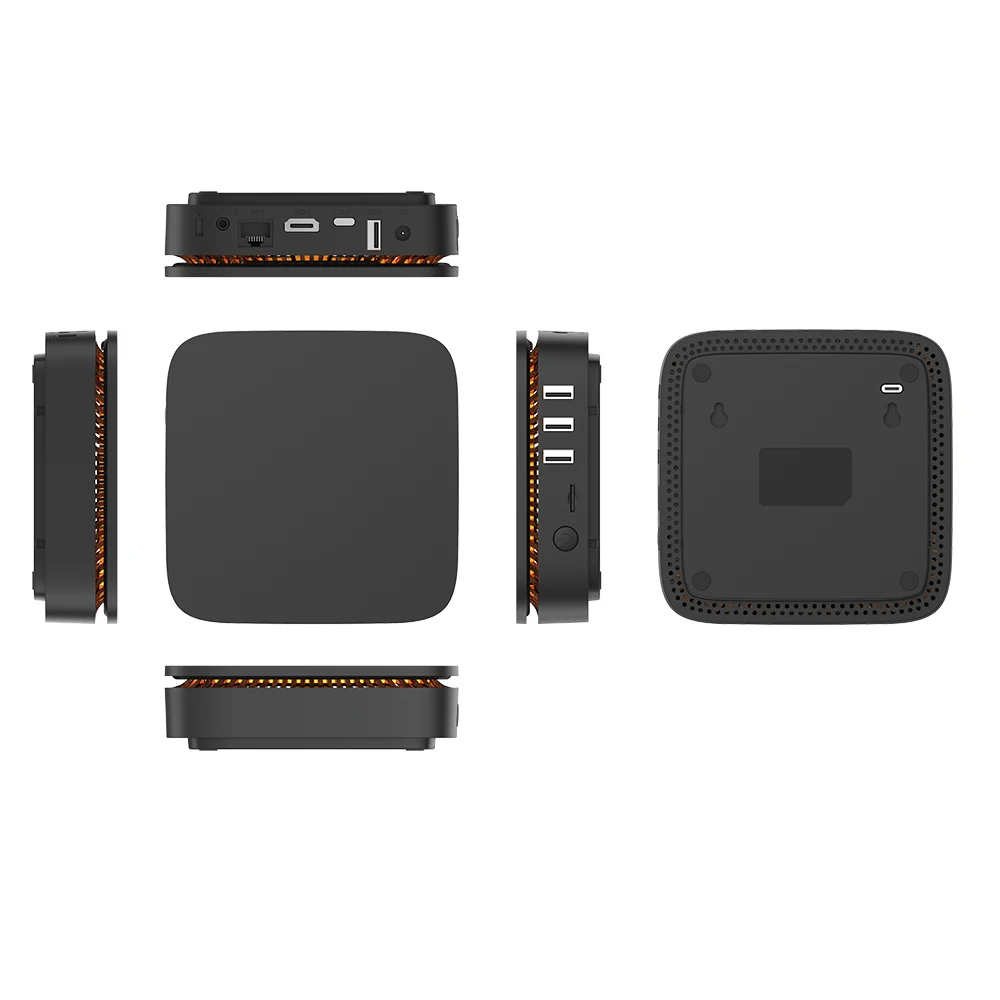 Мини пк AK1 Win10 Intel Apollo Lake Celeron J3455 озу 4 гб BT4.0 4K HDMI 2 0 Windows 10 тв приставка поддержка 5