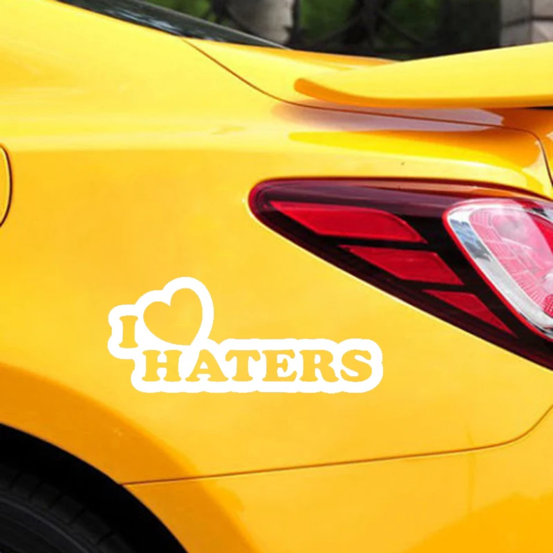 Наклейка I Love Haters JDM наклейка на автомобиль грузовик окно творческие