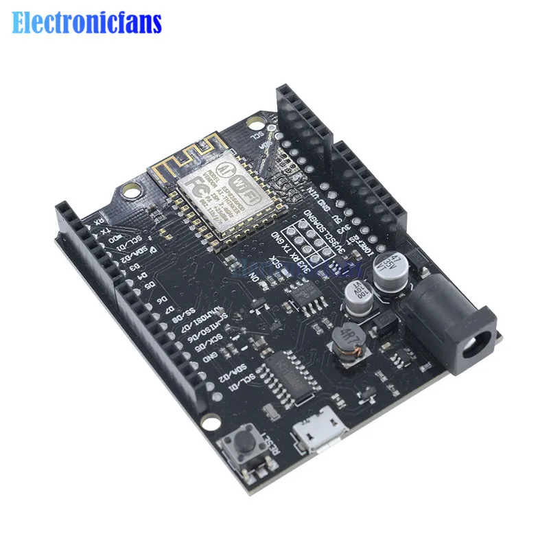 Макетная плата ESP8266 для WeMos D1 R2 на основе Wi-Fi Arduino Nodemcu совместимая с Micro USB |