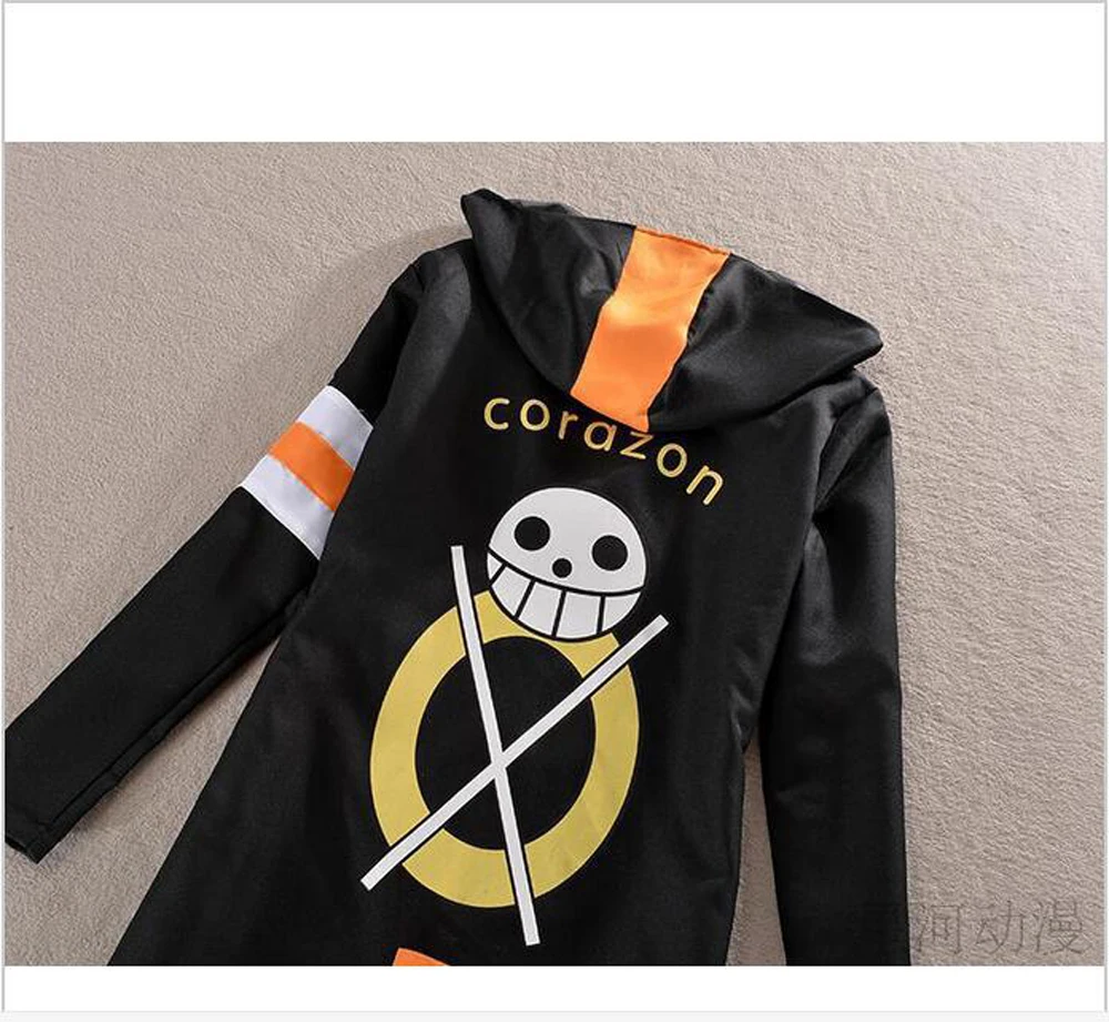 Цельнокроеный костюм для косплея VEVEFHUANG черная накидка Trafalgar взрослых из