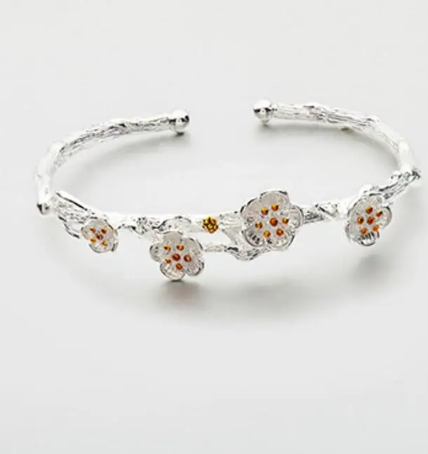 2019 модные креативные ювелирные изделия из сплава изысканный цветок вишни ветви