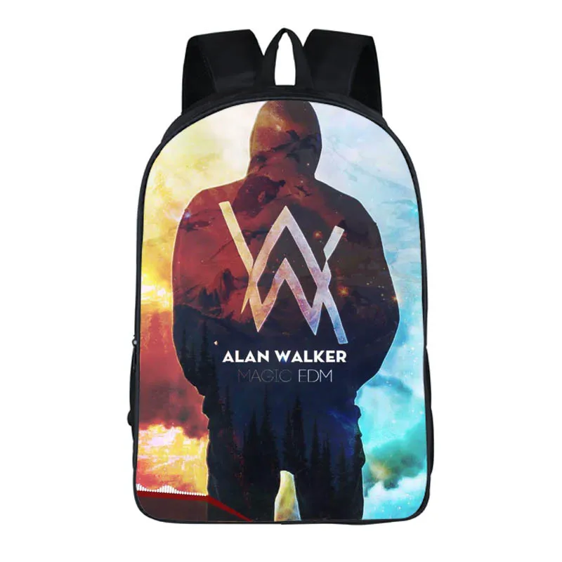 2019 Новый выцветший рюкзак Alan Walker брезентовый подростковый косплей модная