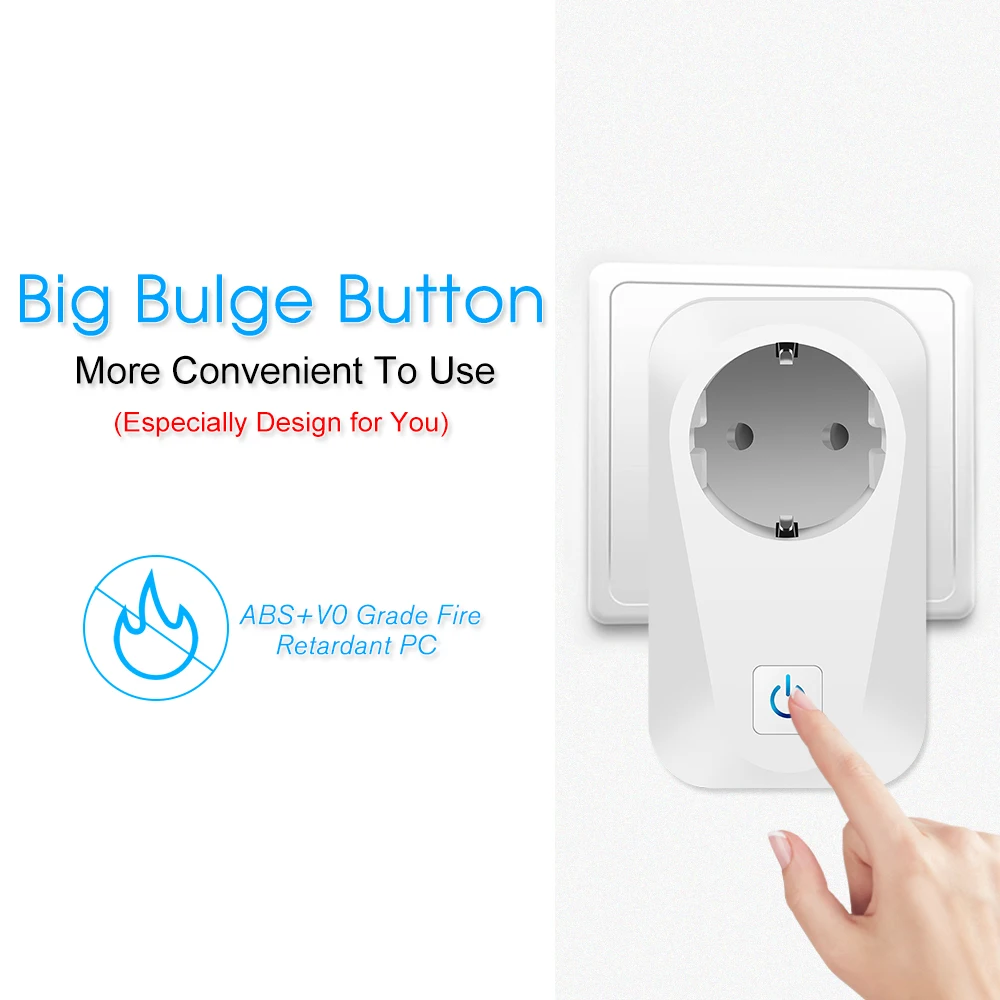 Умная розетка с Wi Fi и таймером функция обратного отсчета совместима Amazon Alexa Google Home