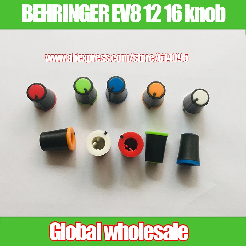 

10 шт. BEHRINGER EV8 12 16-канальный профессиональный микшер усиление высокой и низкой частоты AUX ручка крышка высота 16,6 мм ширина 12,7 мм