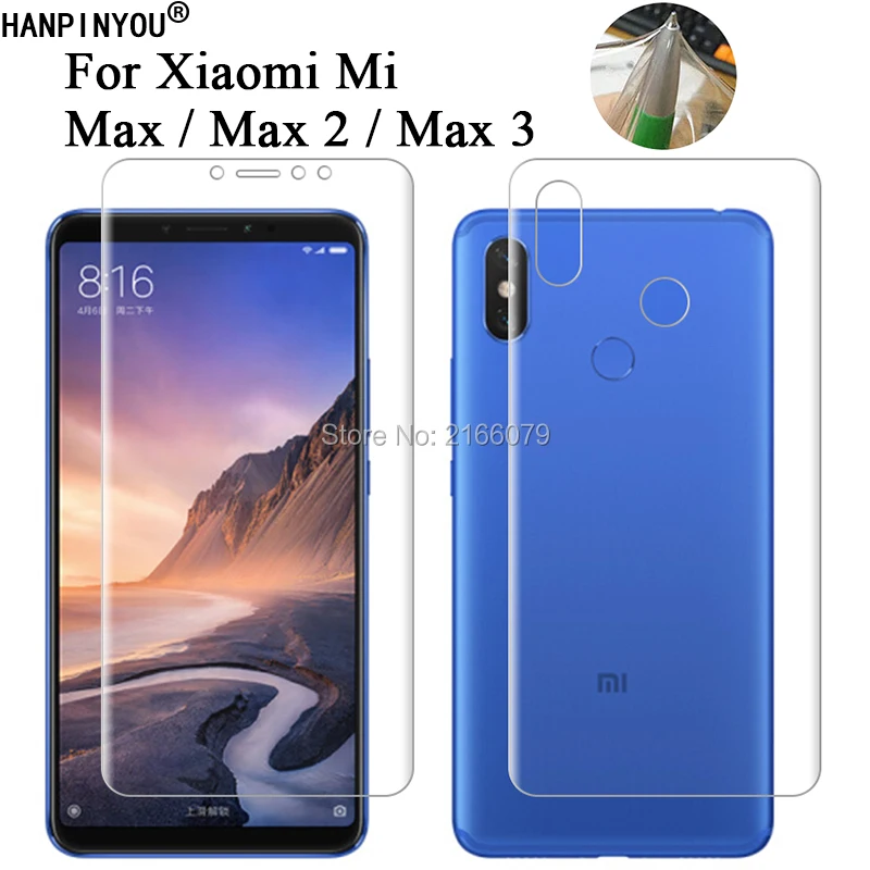 Для Xiaomi Mi Max 1 2 3 Max1 Max2 Max3 мягкая ТПУ Передняя Задняя полная защита экрана