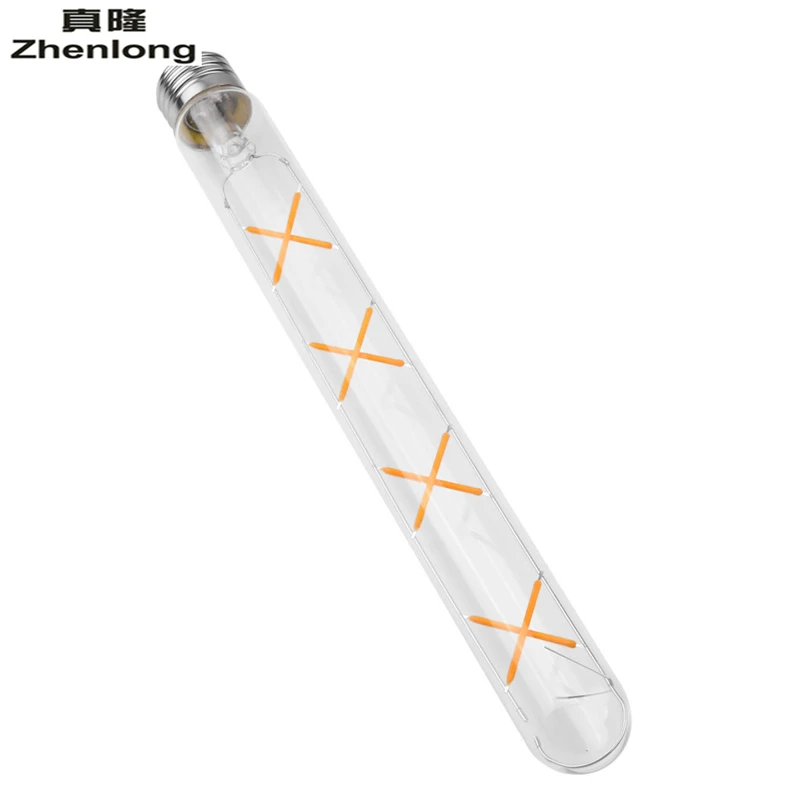 Зенлонг AC85 265V E27 3W 4W 6W 8W T30 Винтаж Edison COB светодиодный нити светильник в стиле ретро