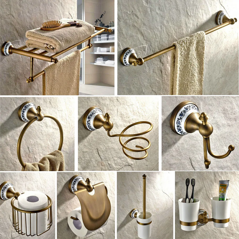 Shelf Towel Bar Paper Holder Cloth Hook Bathroom Accessories Kd975