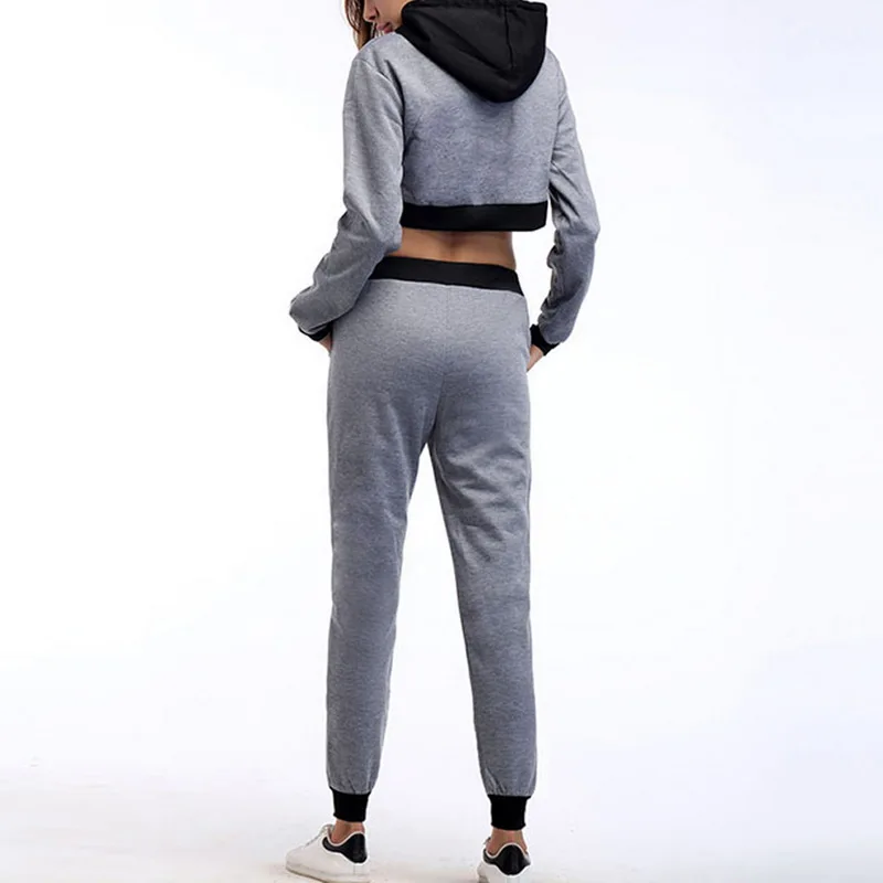 NIBESSER Женский комплект из 2 предметов осенний Новый укороченный топ и тонкие