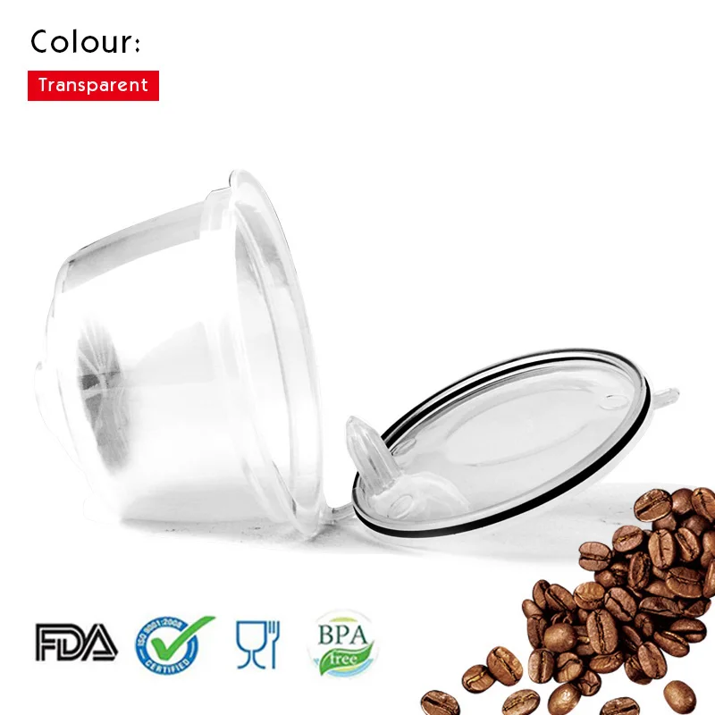 Transparente Многоразового Reusab Dolce Gusto Plsatic Кофе капсула кафе kahve Многоразовые Совместимость Кофе фильтр reutilizable - Цвет: Transparente
