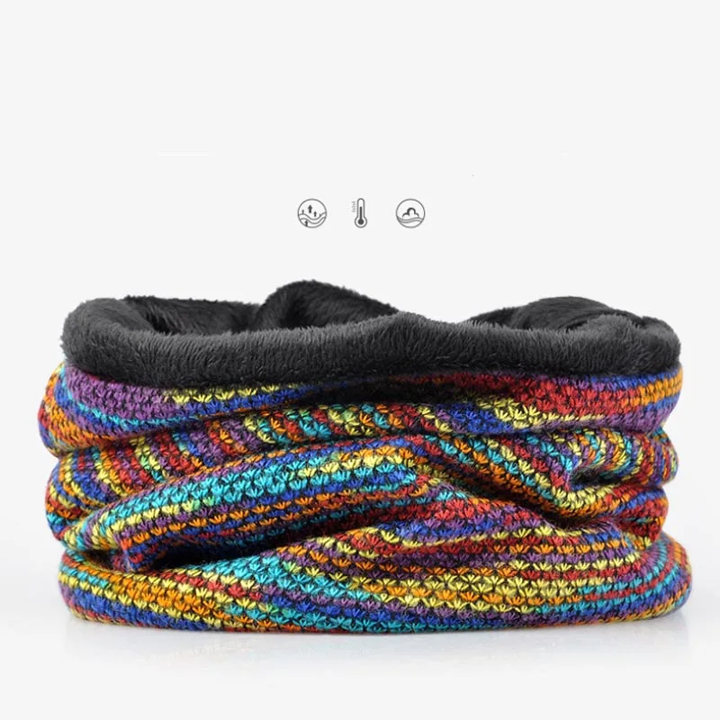 Брендовые Зимние головные уборы для мужчин и женщин, шапочка, радужная полосатая вязаная шапка, облегающая шапка, бини, шапка, шапка из толстой пряжи, сохраняющая тепло