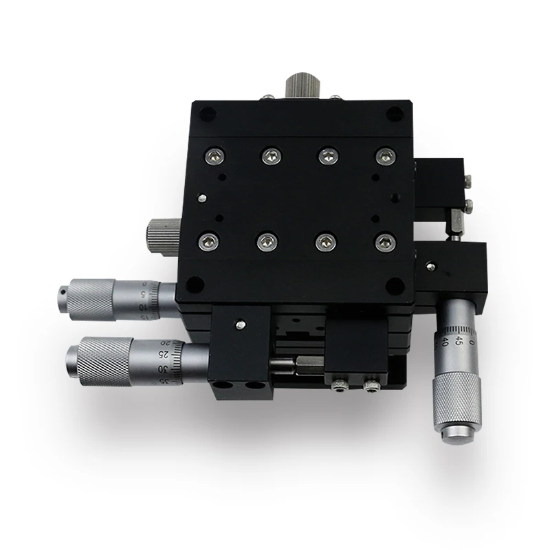XYZ60-L precision fine adjustment platform XYZ three-axis 60*60mm displacement table linear guide slide load: 29.4N 3kg | Инструменты