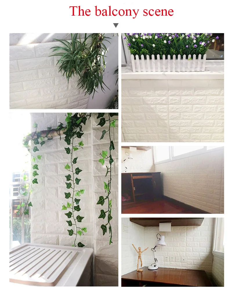 70*77 см DIY самоклеющиеся 3D кирпичные настенные наклейки Декор для гостиной пенопластовое водонепроницаемое покрытие для стен для детской комнаты ТВ фон
