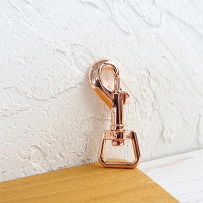 rose golden DIY аксессуары для поводка для собак экологическая пряжка на крючок розовое золото 15 мм металлическая застежка для собак застежки "Лобстер" высокое качество PK-015R - Цвет: rose golden