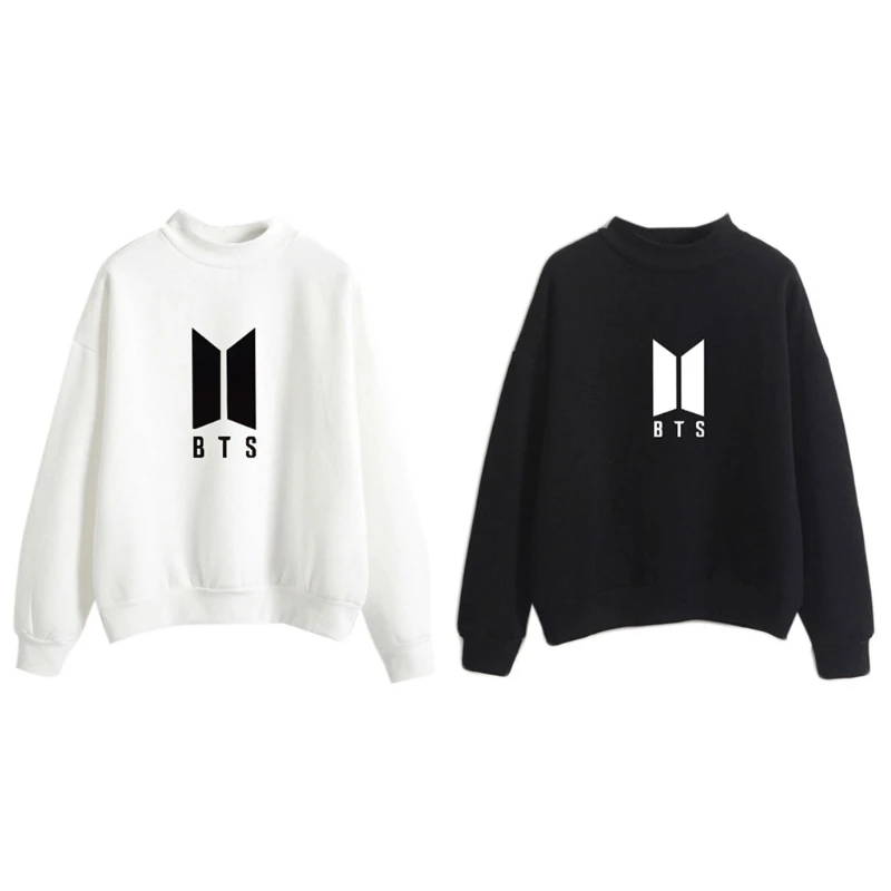 БЦ толстовки для Для женщин Bangtan мальчики с принтом букв болельщики поддерживают
