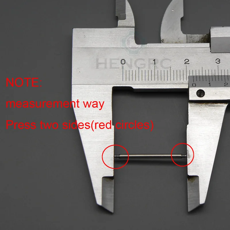 HENGRC Stainless Steel Spring Bar 4pcs Silver Metal Watchband Repair Tool 16-28mm Strap Link Pin Watchmaker Accessories