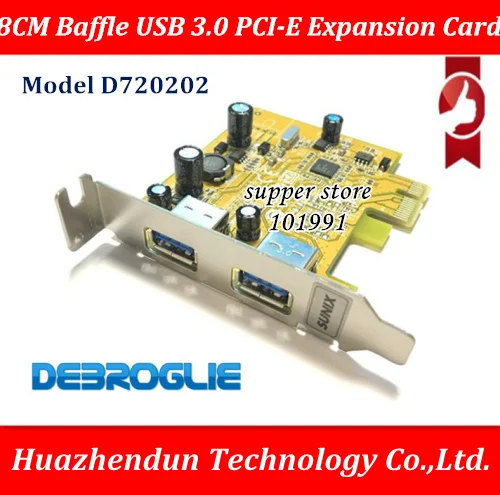 DEBROGLIE LP lowprofile USB 3 0 PCI E Расширительная карта на 2 порта USB3.0 PCIe с чипом NEC для
